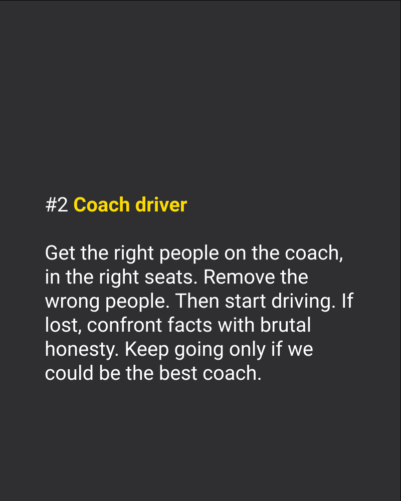 Coach driver strategy principle diagram